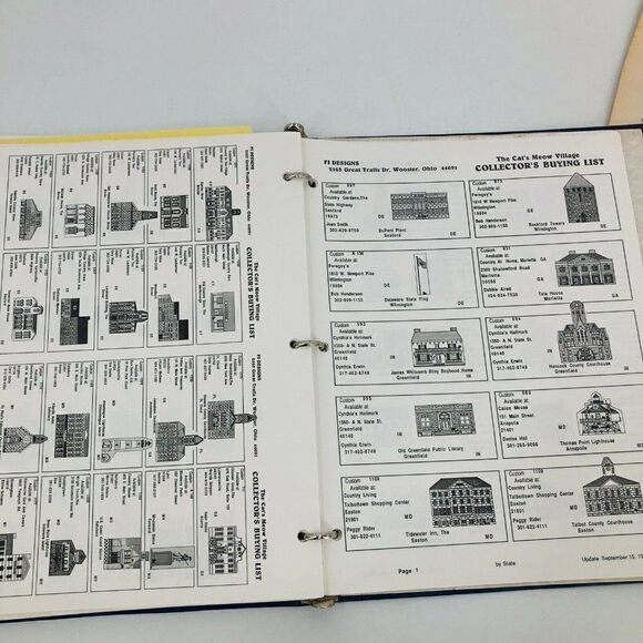 Vintage Cat's Meow Collector's Club Catalog Buying List 1990-94 Shelf Sitters - Picture 11 of 12